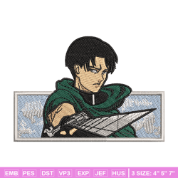 levi swords embroidery design, attack on titan embroidery, anime design, embroidery file, anime shirt, digital download