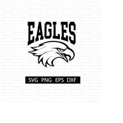 eagles digital download | eagle head | eagles school mascot svg | eagles cut file for cricut | eagles heat transfer desi