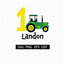 custom age and name birthday tractor digital file | svg for shirt | digital download for cricut and silhouette | birthda