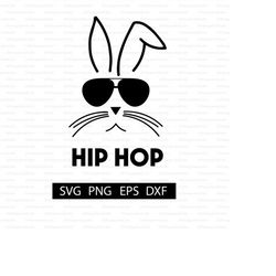 hip hop rabbit digital file | easter | svg for shirt | digital download for cricut maker and silhouette | cut file | ins