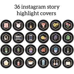 36 lifestyle black instagram highlight icons. bright instagram highlights images. cute instagram highlights covers