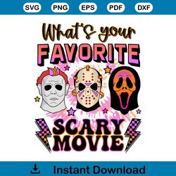 whats your favorite scary movie ghost face svg cricut file