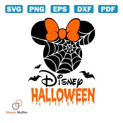 retro minnie mouse disney halloween svg file for cricut