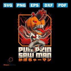 retro horror pumpkin saw man png sublimation download