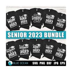 senior 2023 svg, senior bundle svg, graduation 2023 bundle svg, proud of 2023 svg, senior 2023 shirt bundle svg