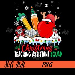 christmas teaching assistant squad png, xmas light christmas png, teacher christmas png