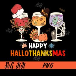 happy hallothanksmas coffee png, coffee christmas png, halloween coffee png