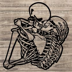 skeleton lovers svg | dead love svg | skulls kiss decal shirt graphics | cricut cutting file printable svg eps dxf png