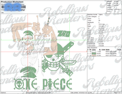 three captain embroidery files, anime character embroidery files, machine embroidery files format dst