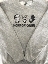 halloween movie characters embroidery file, ghouls gang embroidery design, horror gang embroidery design