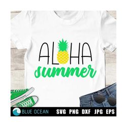 Aloha summer SVG, Summer SVG, Pineapple, Summer shirt SVG