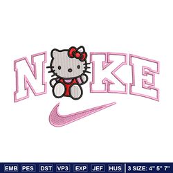 nike kitty embroidery design, kitty embroidery, nike design, embroidery shirt, embroidery file, digital download