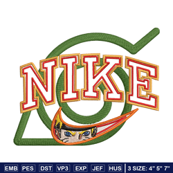 nike konoha logo embroidery design, naruto embroidery, nike design,embroidery shirt, embroidery file, digital download