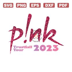 pink 2023 trustfall tour album music png sublimation