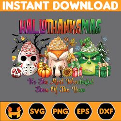 happy hallothanksmas svg, teeth clipart, fall svg, halloween svg, christmas svg, western snow svg, instant download