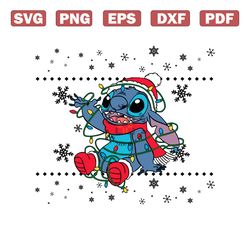 merry stitchmas disney stitch ugly christmas svg download