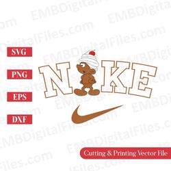 nike swoosh smurf choco cartoon character svg for cricut