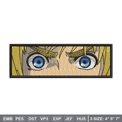 armin eyes embroidery design, aot embroidery, anime design, embroidery shirt, embroidery file, digital download