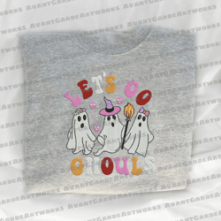 spooky halloween embroidery design, let's go ghouls embroidery file, spooky season embroidery design, digital download