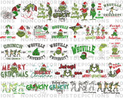 30+ green monster embroidery bundle, ew people happy christmas embroidery design, movie christmas embroidery design for shirt, christmas 2023 embroidery file