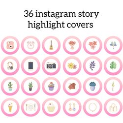 36 pink instagram highlight icons. colors instagram highlights images. cute instagram highlights covers