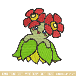 bellossom embroidery design, bellossom embroidery, anime design, embroidery shirt, embroidery file, digital download