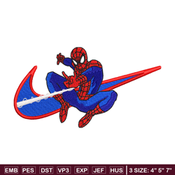 nike x spiderman embroidery design, mavel embroidery, nike design, embroidery shirt, embroidery file, digital download