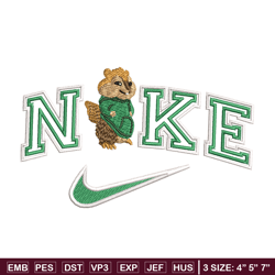 nike x squirrel embroidery design, squirrel embroidery, nike design, embroidery shirt, embroidery file,digital download