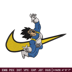 nike x vegeta embroidery design, dragonball embroidery, nike design, embroidery shirt, embroidery file, digital download