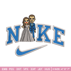 couple x nike embroidery design, couple embroidery, nike design, embroidery shirt, embroidery file, digital download