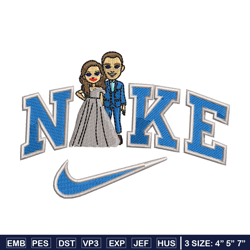 couple x nike embroidery design, couple embroidery, nike design, embroidery shirt, embroidery file, digital download