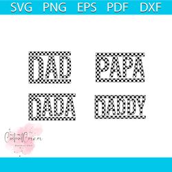 bundle checkered dad png, dada design, papa sublimation