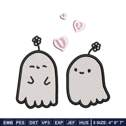 cute ghost embroidery design, ghost embroidery, embroidery file, embroidery shirt, emb design, digital download