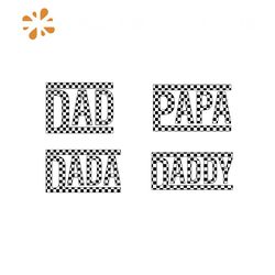 bundle checkered dad png, dada design, papa sublimation