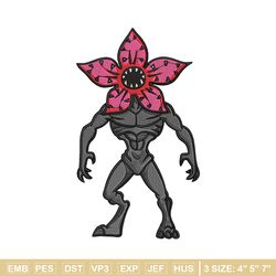 demogorgon embroidery design, demogorgon embroidery, anime design, embroidery shirt, embroidery file, digital download