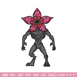 demogorgon embroidery design, demogorgon embroidery, anime design, embroidery shirt, embroidery file, digital download