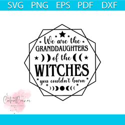 we are the granddaughters of the witches you couldn't burn svg, mystical svg, witch svg, witchy svg, magic svg, gothic s