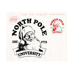 north pole university svg-christmas digital design download-christmas svg,