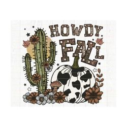 howdy fall png, retro fall png