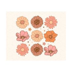 boho flowers png,sublimation digital design download-floral png inactive