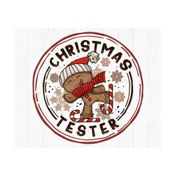 christmas cookie tester vintage retro christmas png digital download