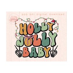 holly jolly babe christmas png