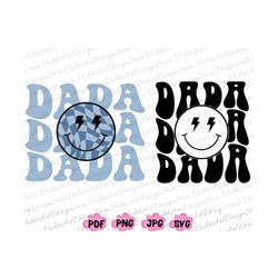 Retro Dada Shirt Png Svg, Aesthetic Dada Shirt Png Svg, Funny Dada Svg, Father's Day Png, Dada Png, Dada Svg,Gift For Da