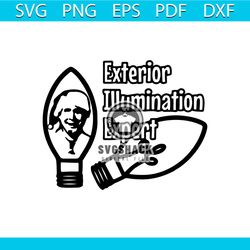 christmas vacation movie, exterior illumination expert, clark griswold | svg png | silhouette cricut cutting ready insta
