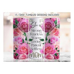 Mom Quotes Tumbler Wrap, 20 Oz Skinny Tumbler Mom Sayings Design