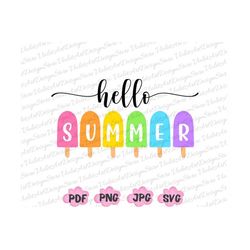hello summer svg png, summer welcome svg, colorful holiday png, family vacation svg, vacay mode svg, travel png, adventu