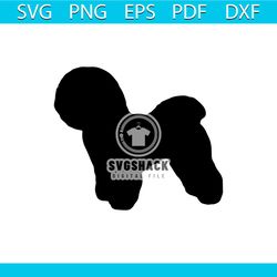 bichon frise svg, dog svg, bichon frise silhouette, bichon frise outline png, bichon frise clipart, pet dxf, cricut sil