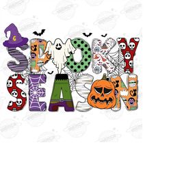 spooky season png, pumpkin png, happy halloween png, spooky png, ghost, western, digital download, sublimation design, w