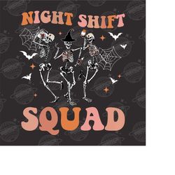 night shift squad png, skeleton nurse png, skeleton png, nurse png, halloween nurse png, nurse squad png, skeleton squad