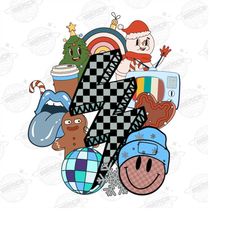 retro winter png, retro christmas png, trendy winter png designs, winter png, winter sublimation, groovy winter png, chr